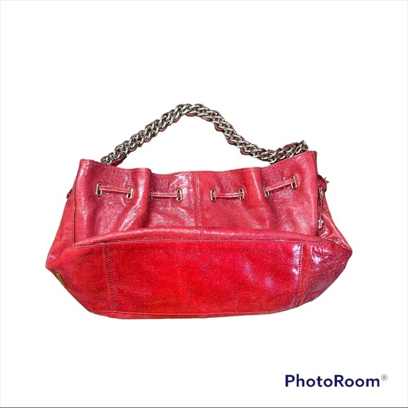 Kate Spade Madison Ave Revelry Plie Drawstring Bag Red - Picture 4 of 7